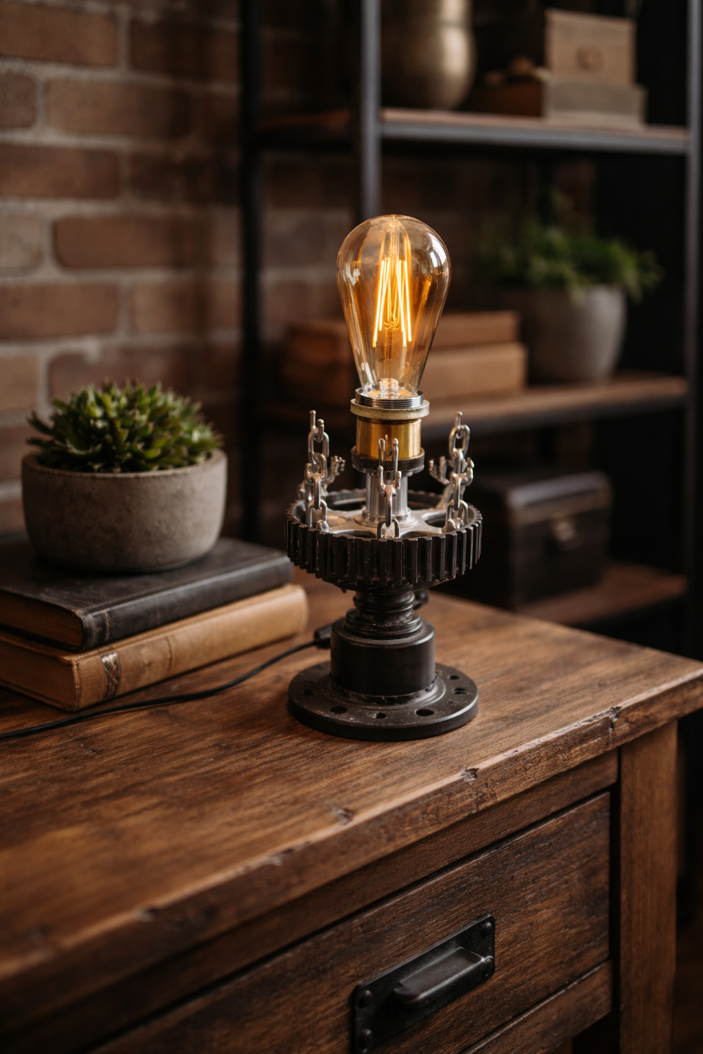 Lámpara de Mesa “Núcleo Mecánico”